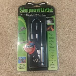 Serpent Light Flexible LED Task Lamp Key Chain Magnetic Base 3 Lights in 1